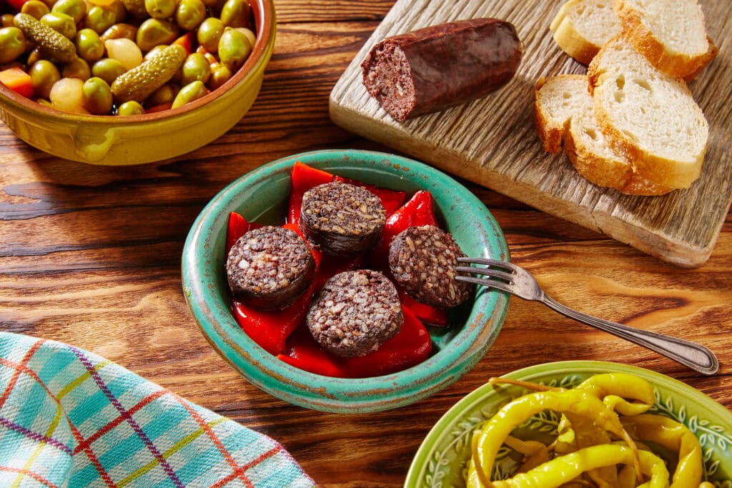 Tapas Morcilla de burgos rice black blood sausage from Spain