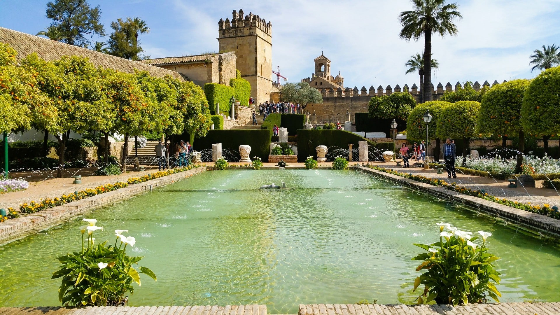 Cordoba-Spain-ALCAZAR-garden-pool
