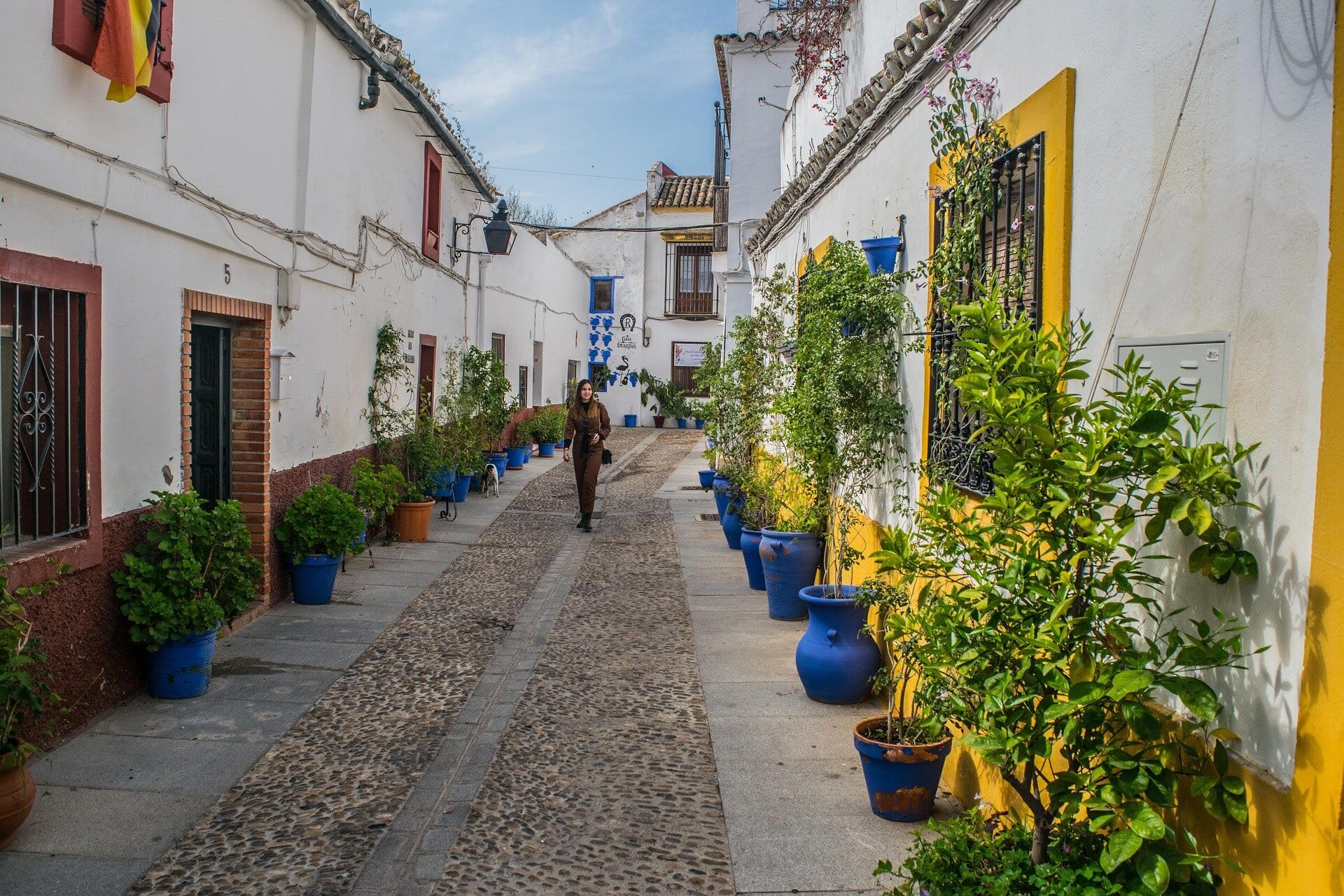 Cordoba-Spain-old-city-streets-and-planters