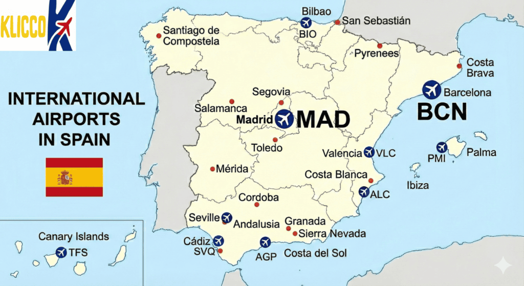 שדות תעופה בספרד