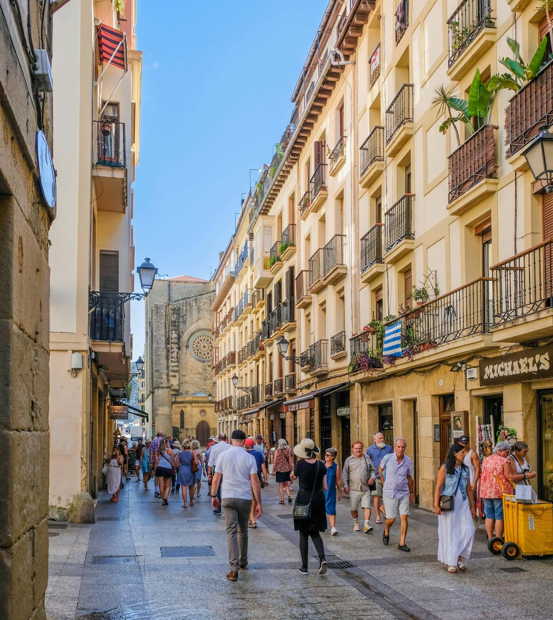San-Sebastián-Spain-Casco-Viejo-streets