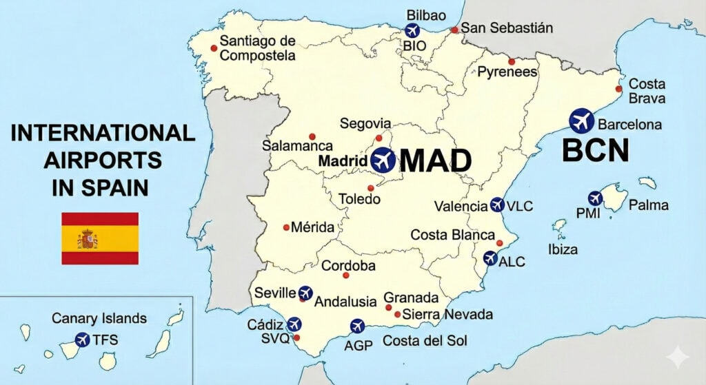 שדות תעופה בספרד