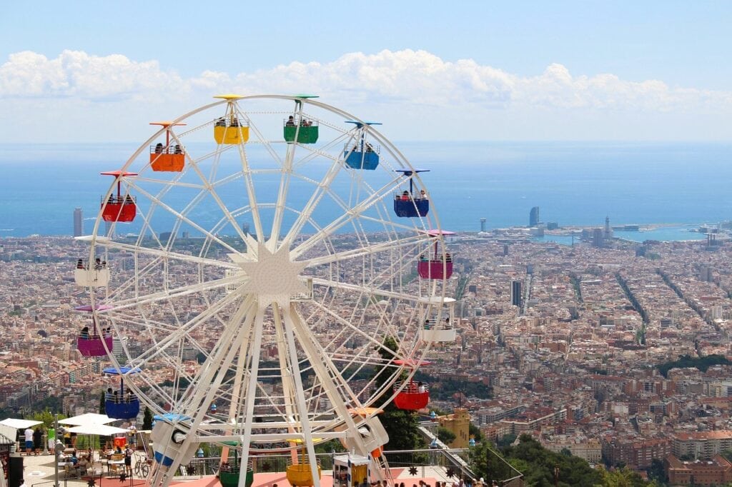 Barcelona-Spain-Tibidabo-ferris-wheel