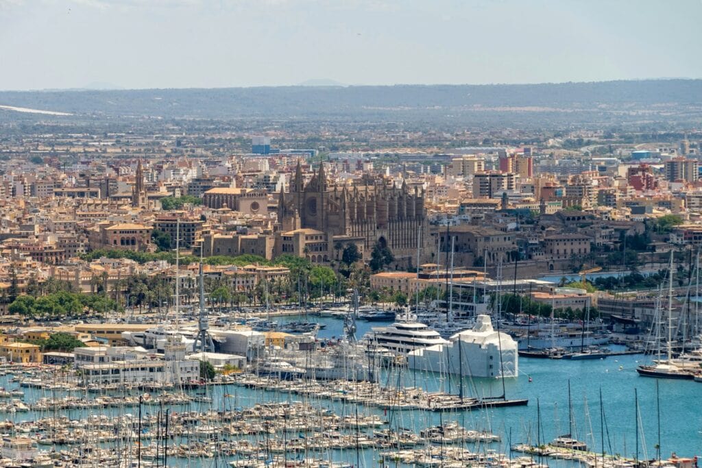 Palma-Mallorca-Spain-Port-From-Bellver
